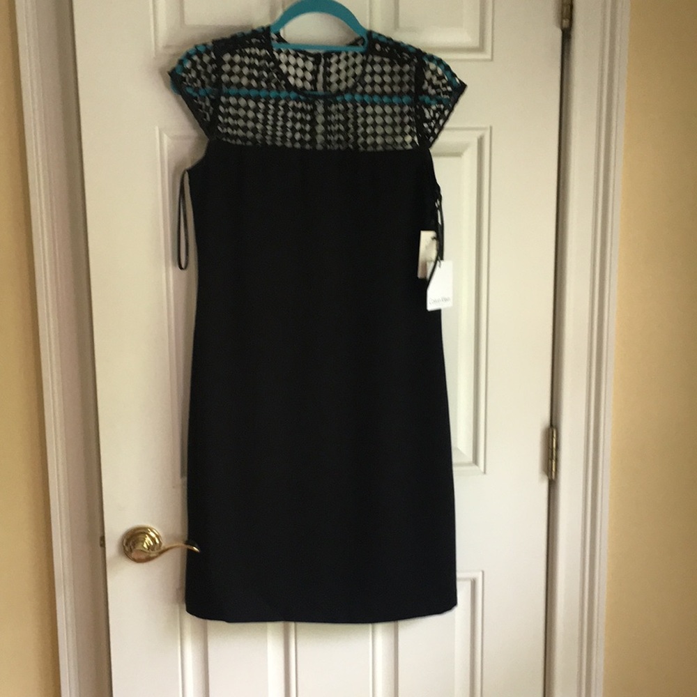 Black dress with interesting detail